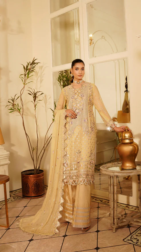 EMBROIDERED CHIFFON BY ZEBTAN SYBILLA FC-09