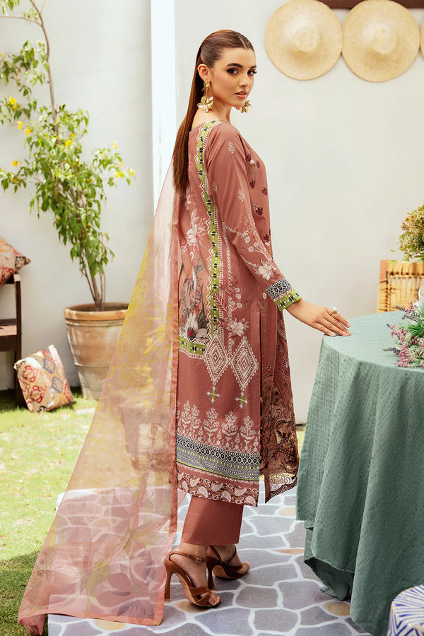 MASHAAL LAWN DRESS BY RAMSHA-KV12-Y-12012