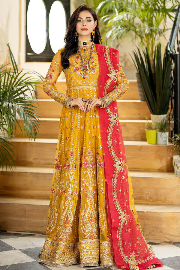 JHALAK BY IMROZIA EMBROIDERED NET I-182 AAFREEN