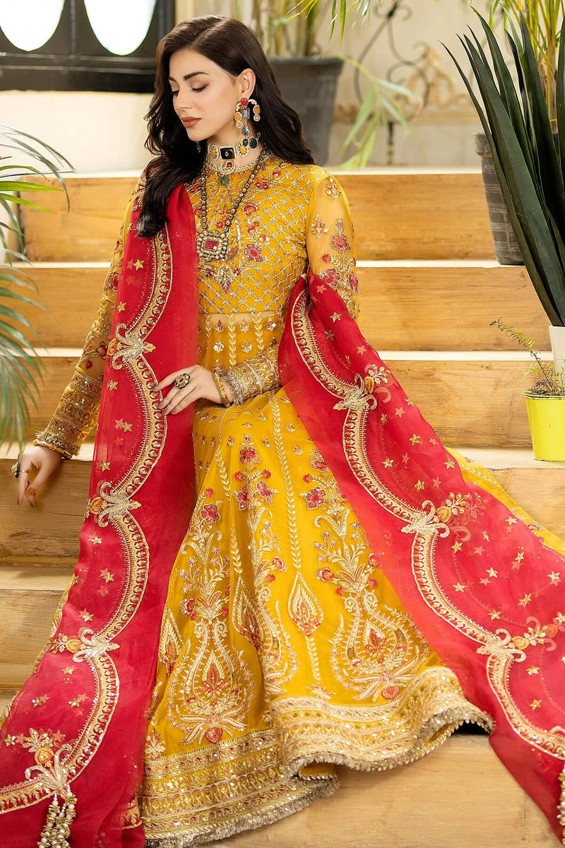 JHALAK BY IMROZIA EMBROIDERED NET I-182 AAFREEN