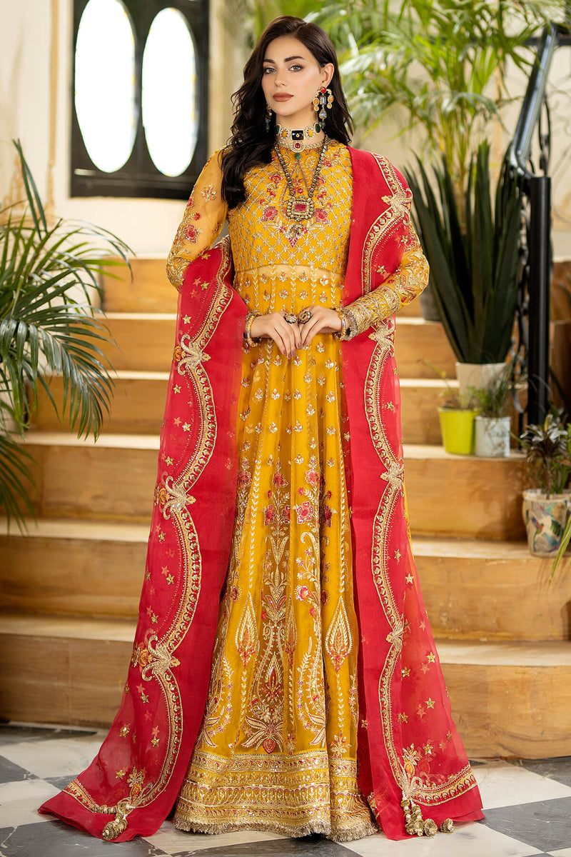 JHALAK BY IMROZIA EMBROIDERED NET I-182 AAFREEN