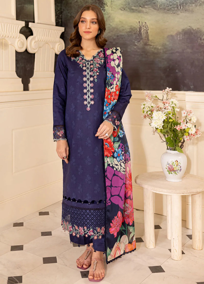 BEAUTIFUL SERAYA LAWN BY RAMSHA 2- INDIGO