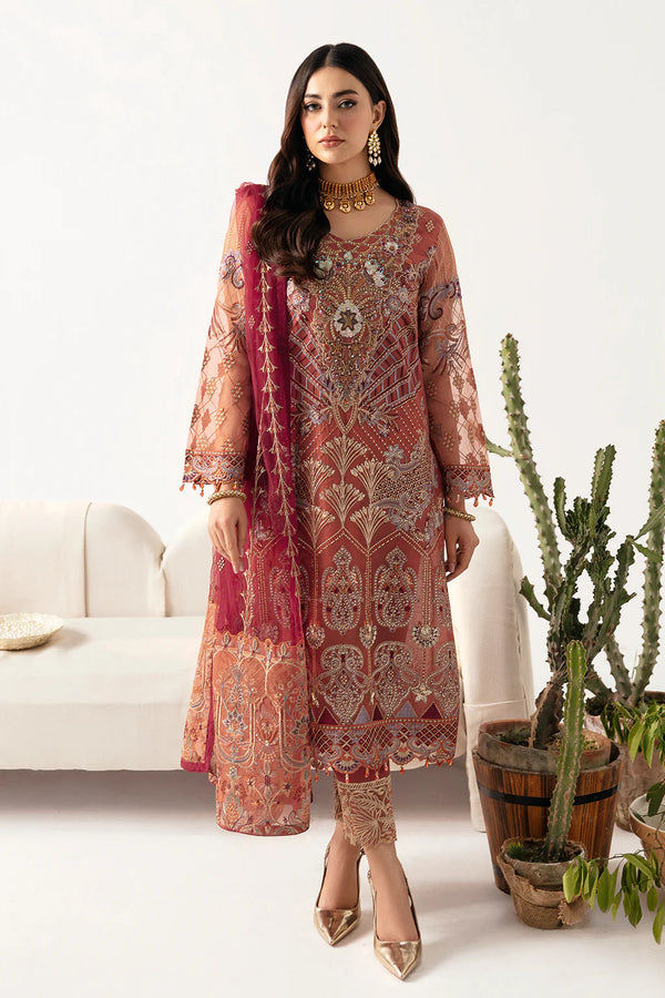MINHAL ORGANZA DRESS BY RAMSHA KV11-M-1103