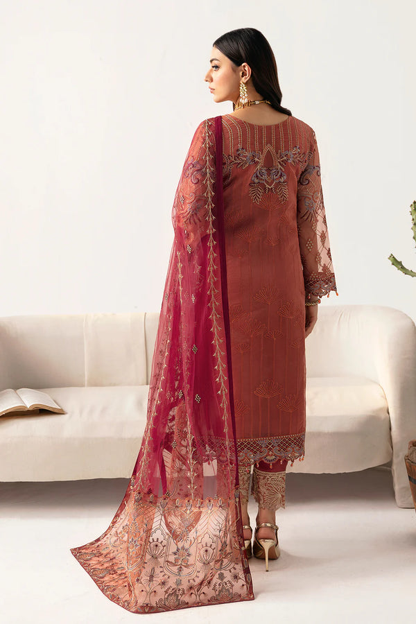 MINHAL ORGANZA DRESS BY RAMSHA KV11-M-1103