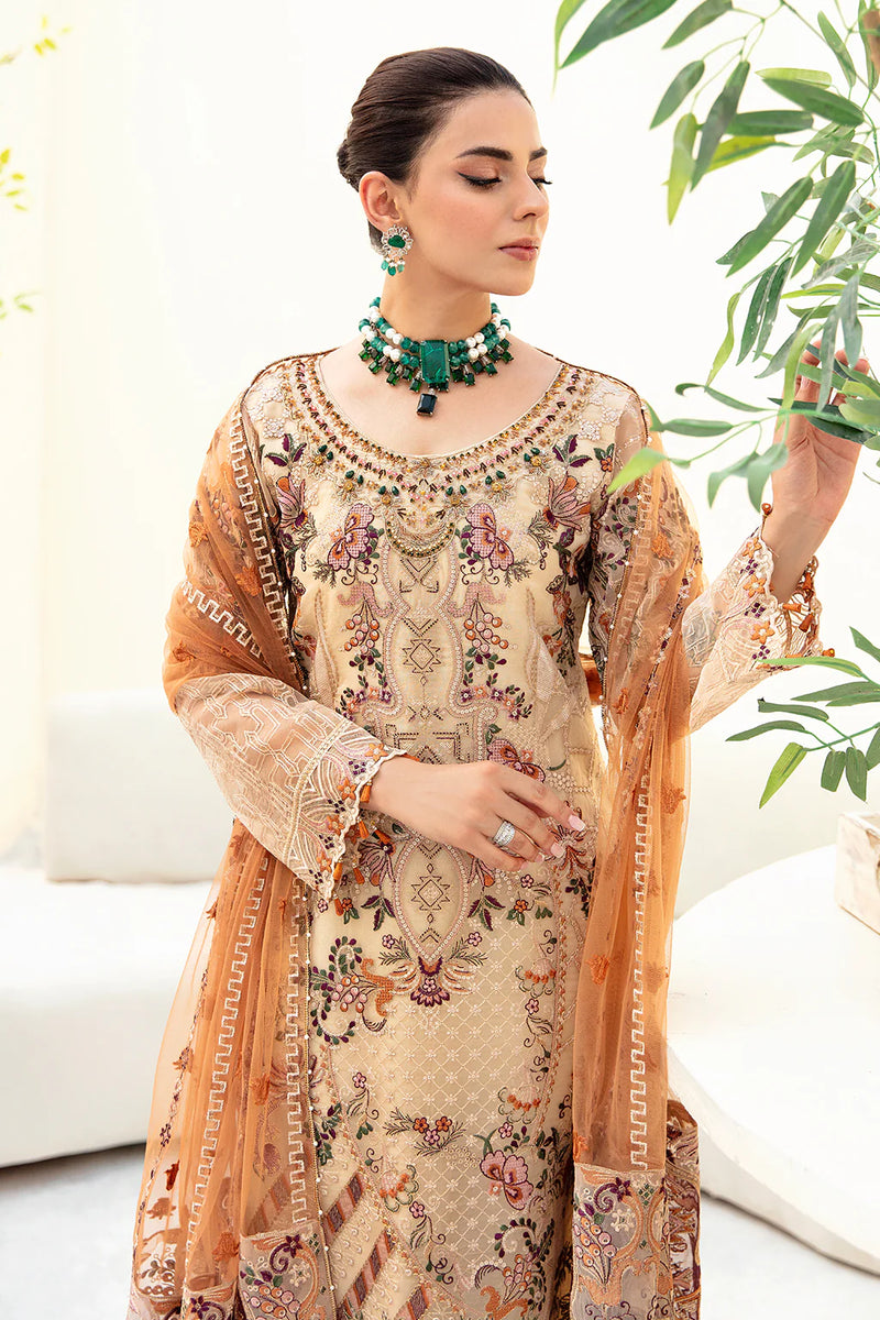 MINHAL ORGANZA DRESS BY RAMSHA KV9-M-901