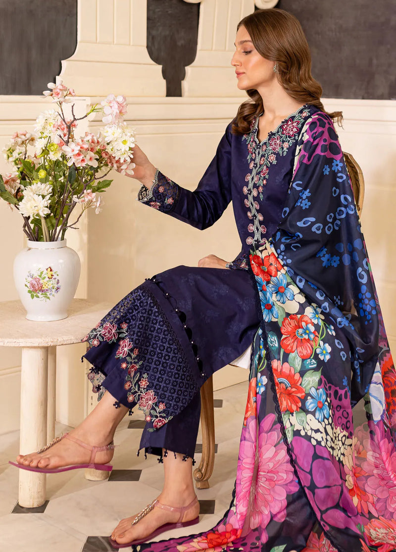 BEAUTIFUL SERAYA LAWN BY RAMSHA 2- INDIGO