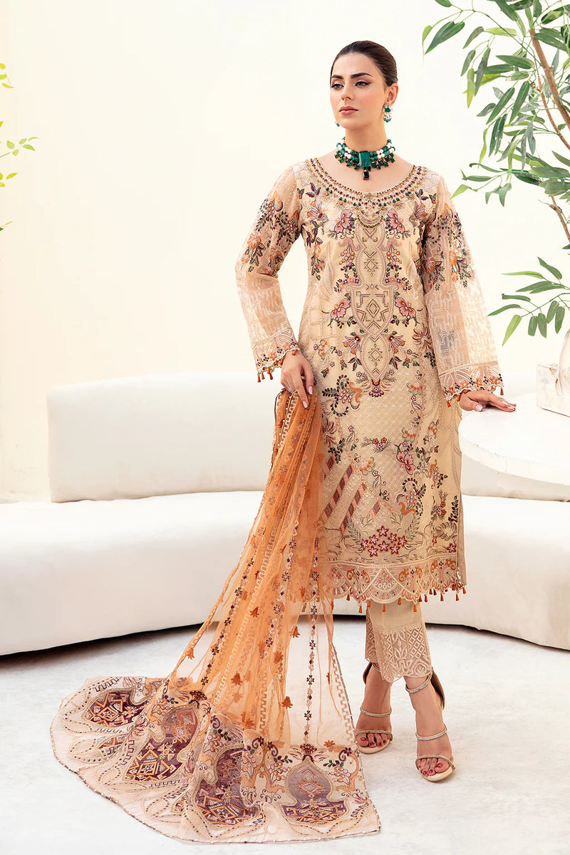 MINHAL ORGANZA DRESS BY RAMSHA KV9-M-901