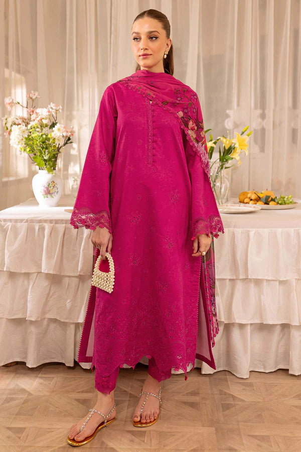 BEAUTIFUL EMBROIDERED LAWN BY FARASHA 1-ASTER