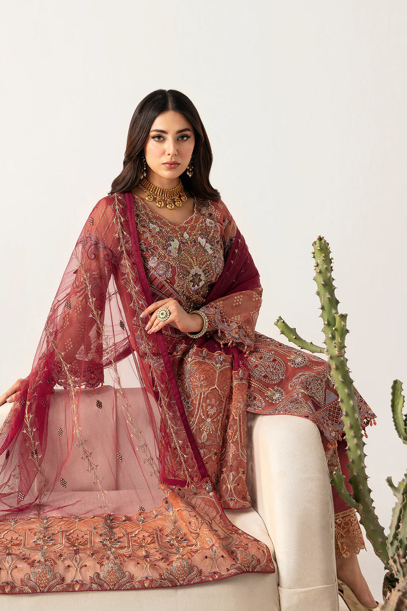 MINHAL ORGANZA DRESS BY RAMSHA KV11-M-1103