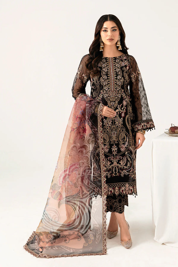 MINHAL ORGANZA DRESS BY RAMSHA KV11-M-1105