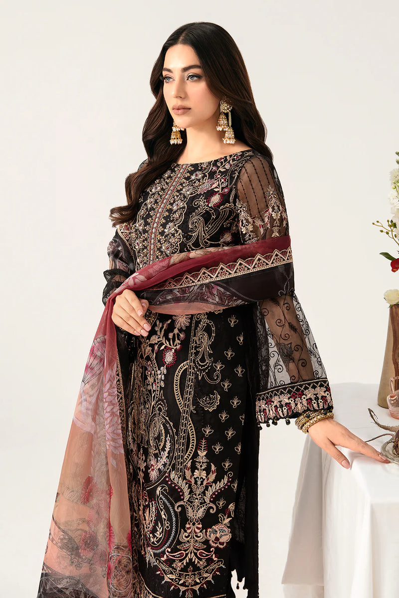 MINHAL ORGANZA DRESS BY RAMSHA KV11-M-1105