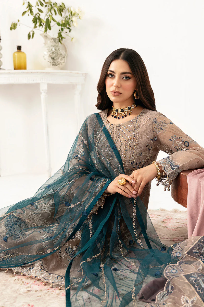 MINHAL ORGANZA DRESS BY RAMSHA KV11-M-1106