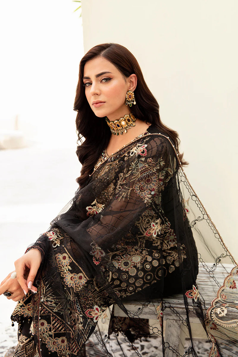 MINHAL ORGANZA DRESS BY RAMSHA KV9-M-906