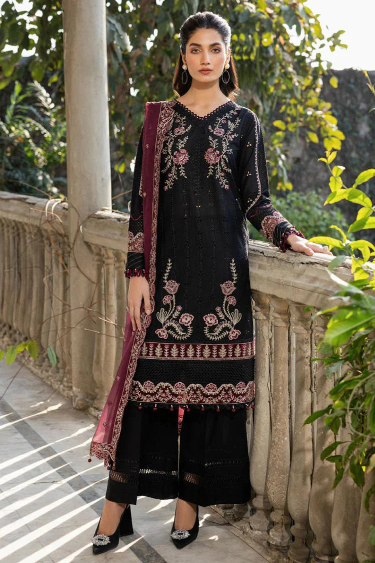 BEAUTIFUL EMBROIDERED LAWN BY RAMSHA 6-TWILIGHT BLOOM
