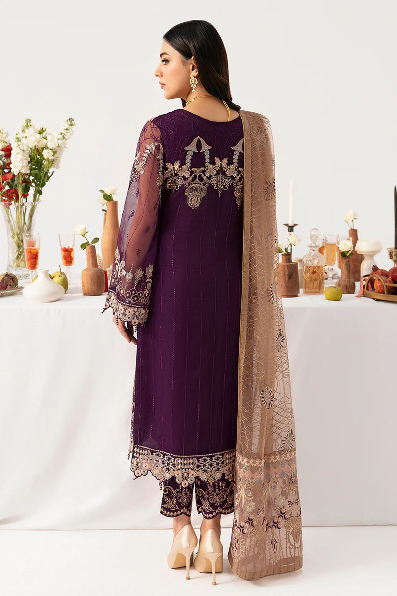 MINHAL ORGANZA DRESS BY RAMSHA KV11-M-1109