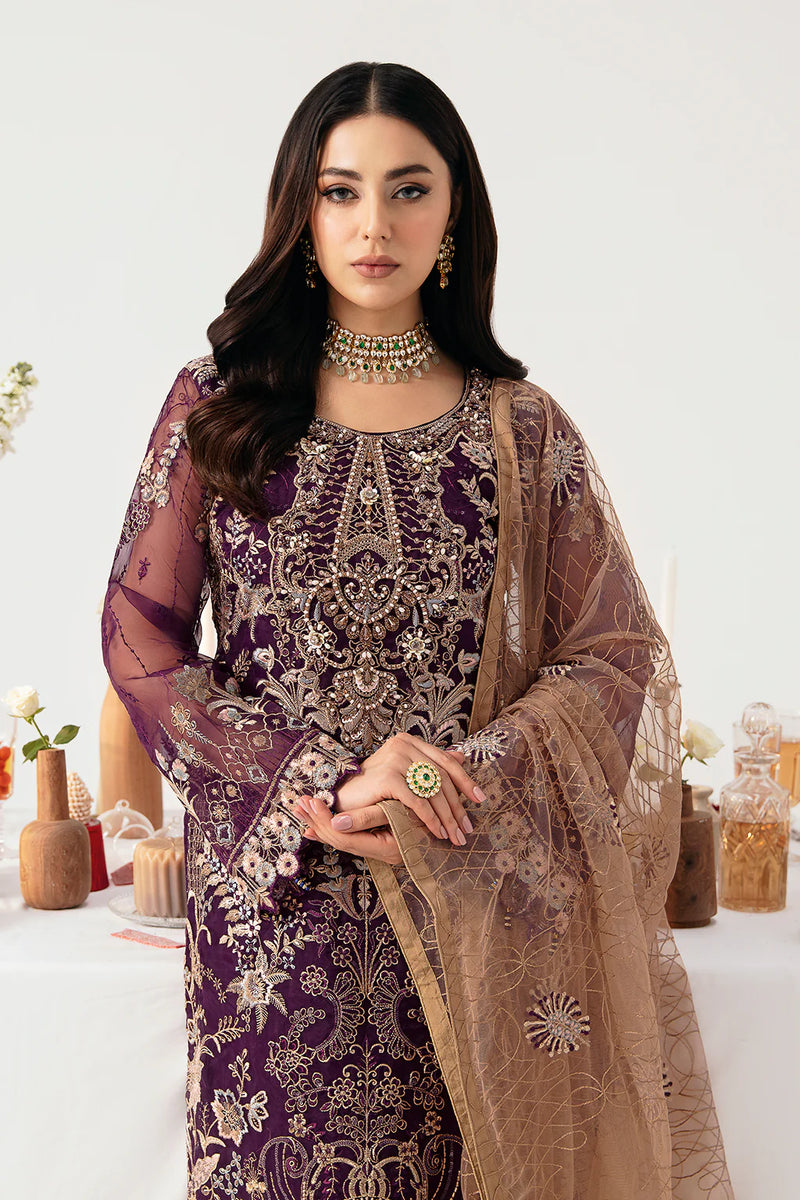 MINHAL ORGANZA DRESS BY RAMSHA KV11-M-1109