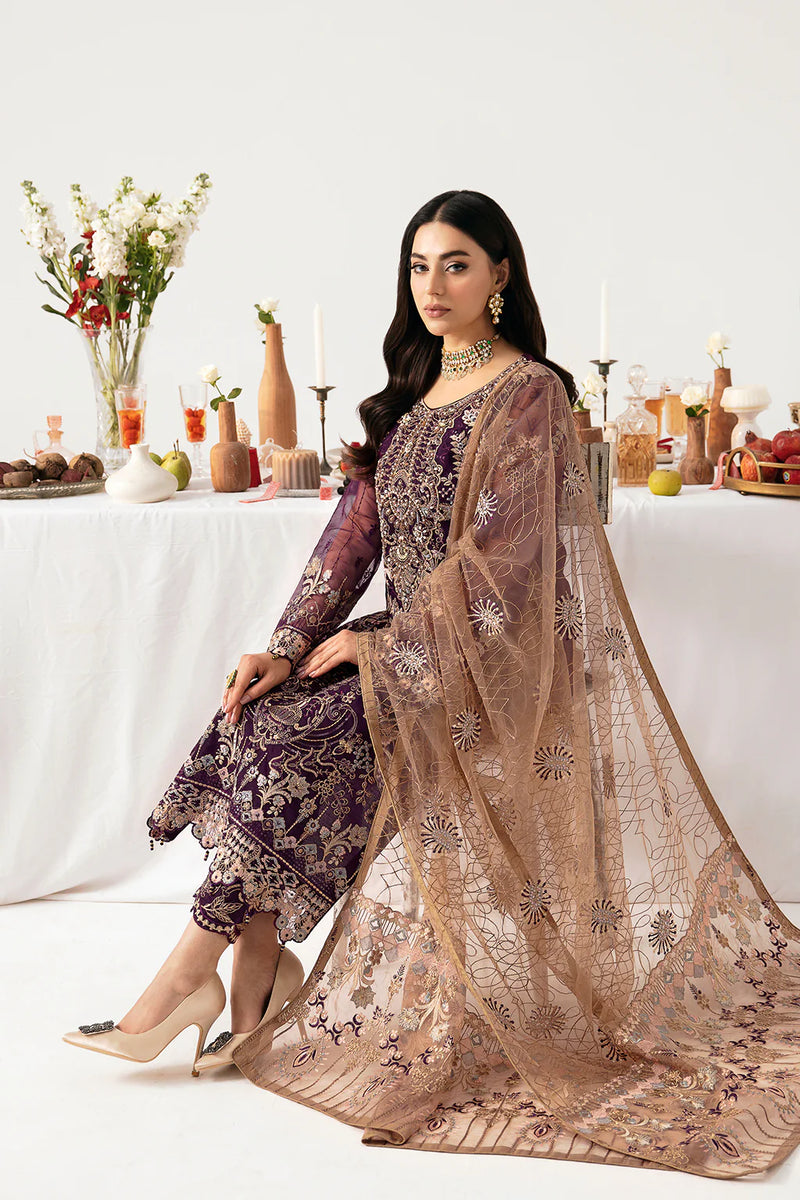 MINHAL ORGANZA DRESS BY RAMSHA KV11-M-1109