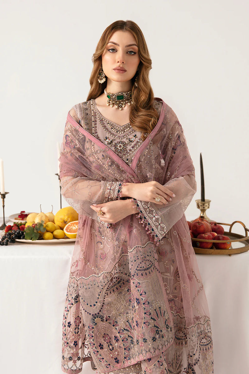 MINHAL ORGANZA DRESS BY RAMSHA KV11-M-1110
