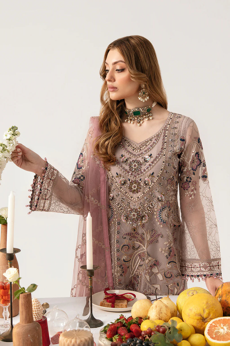 MINHAL ORGANZA DRESS BY RAMSHA KV11-M-1110