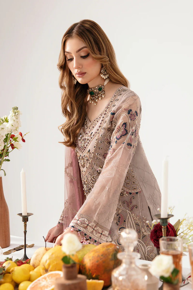 MINHAL ORGANZA DRESS BY RAMSHA KV11-M-1110