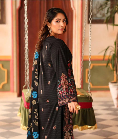 EMBROIDERED LAWN WHIT JACQUARD LAWN DUPATTA KV-24 JH-480