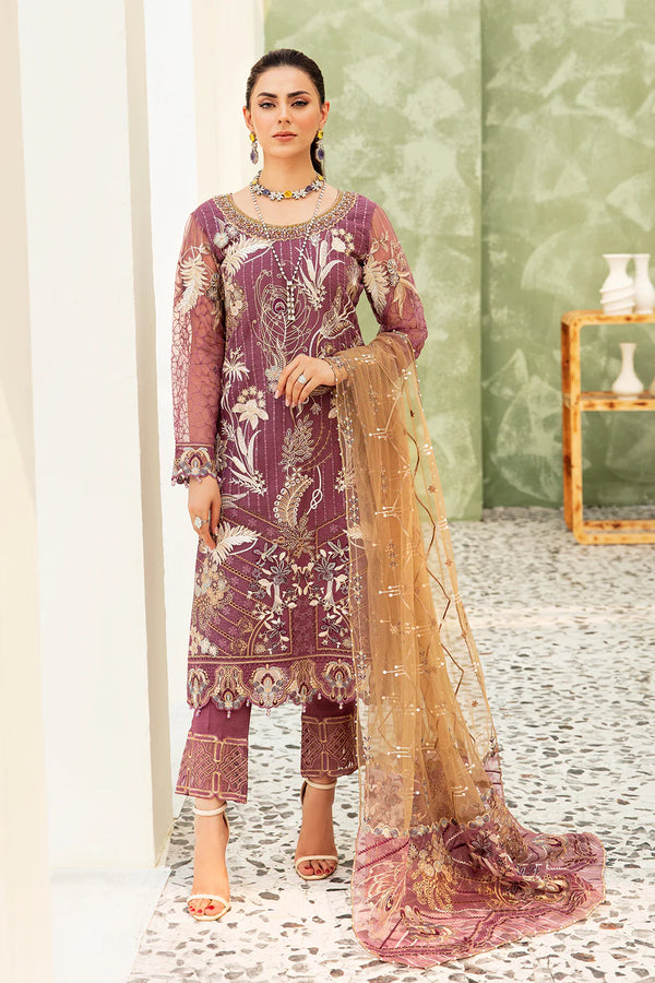 MINHAL ORGANZA DRESS BY RAMSHA KV9-M-910