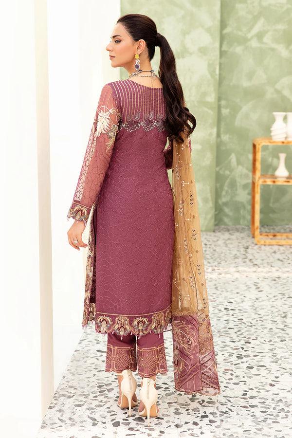MINHAL ORGANZA DRESS BY RAMSHA KV9-M-910
