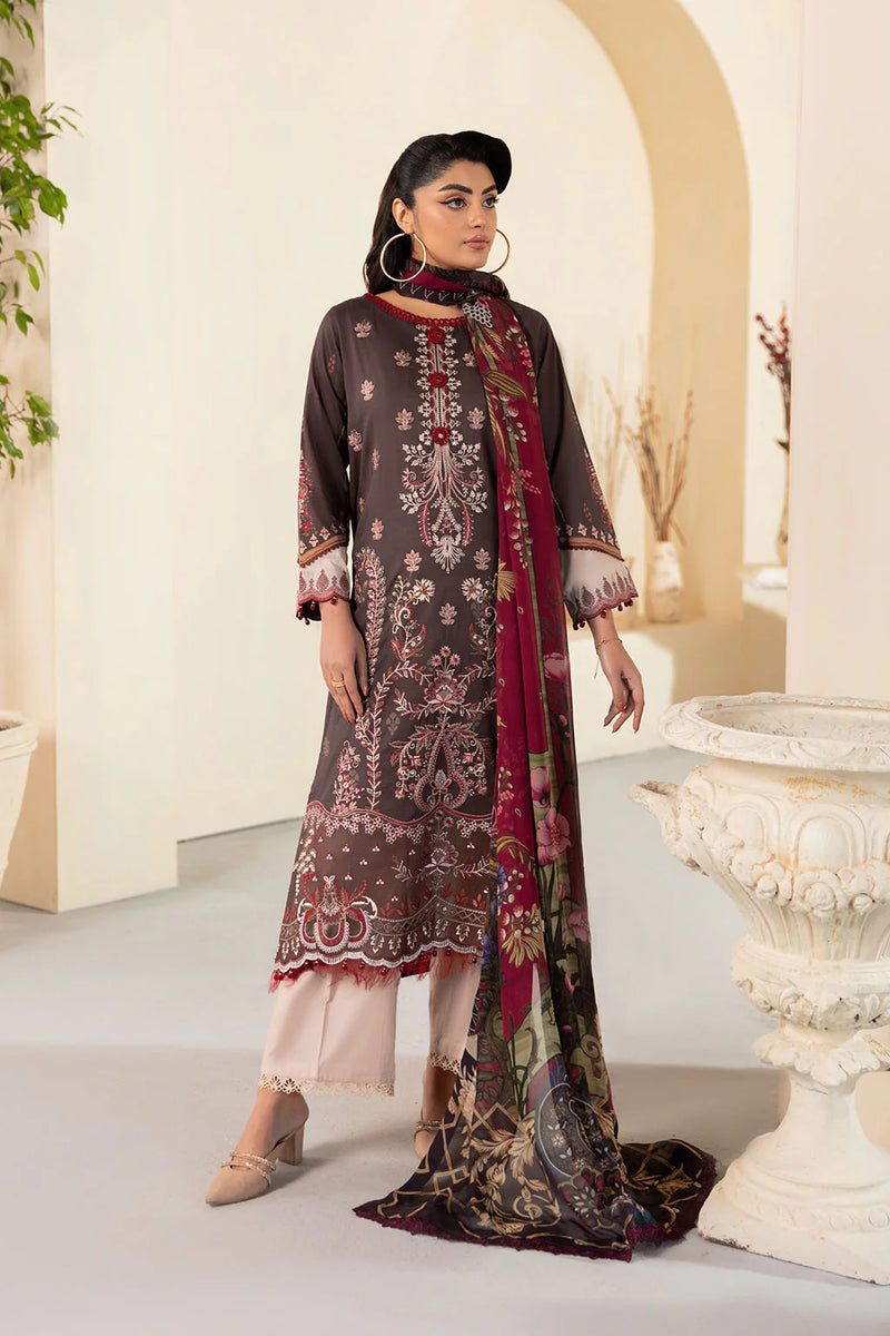MASHAAL LAWN DRESS BY RAMSHA-KV13-Y-1309
