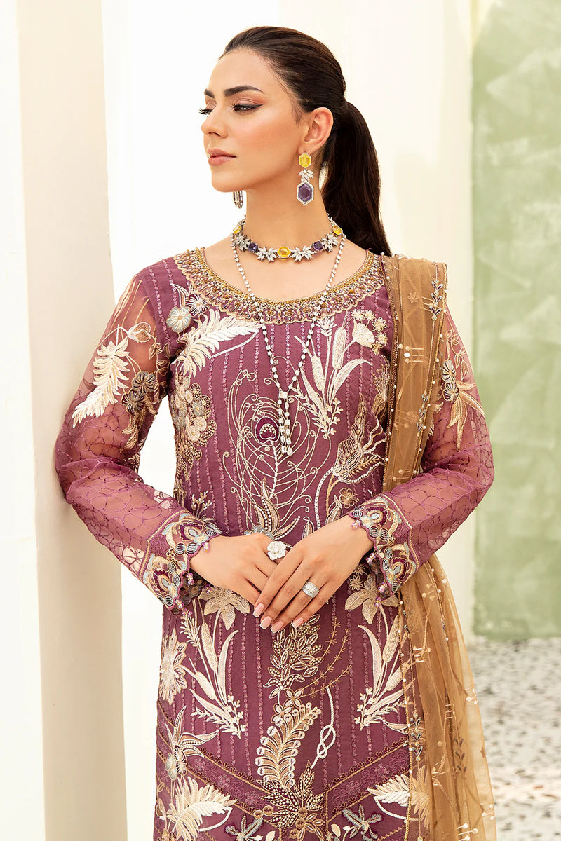 MINHAL ORGANZA DRESS BY RAMSHA KV9-M-910