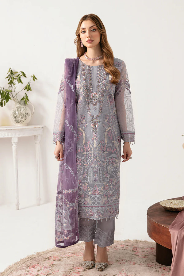 MINHAL ORGANZA DRESS BY RAMSHA KV11-M-1104