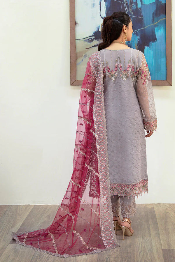 MANHAL ORGENZA DRESS BY RAMSHA KV10-M-1008