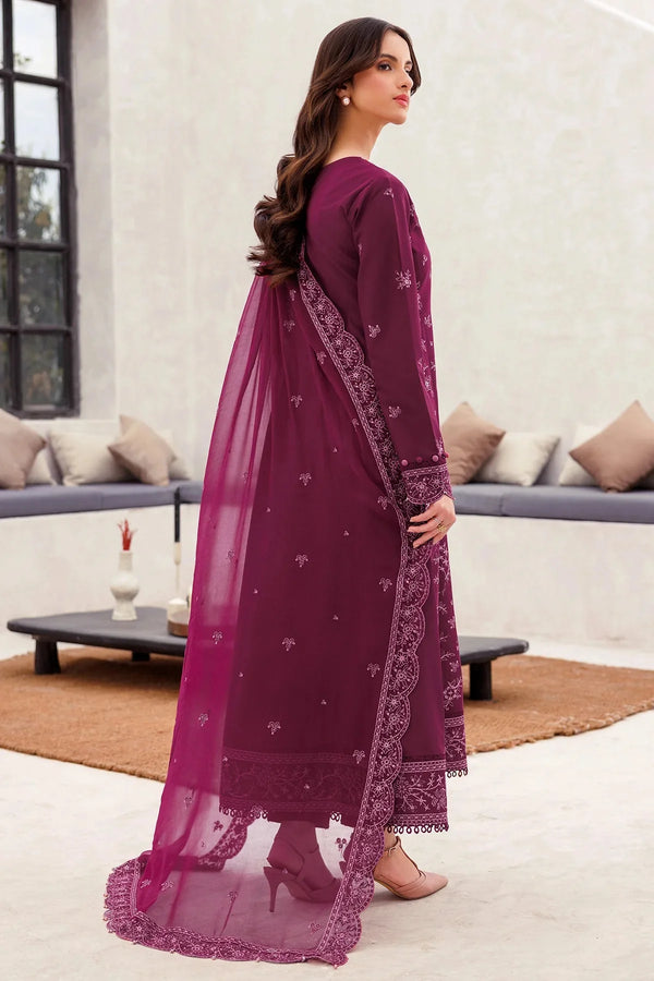 BEAUTIFUL BAHAR LAWN BY FARASHA 01-REGAL PLUM