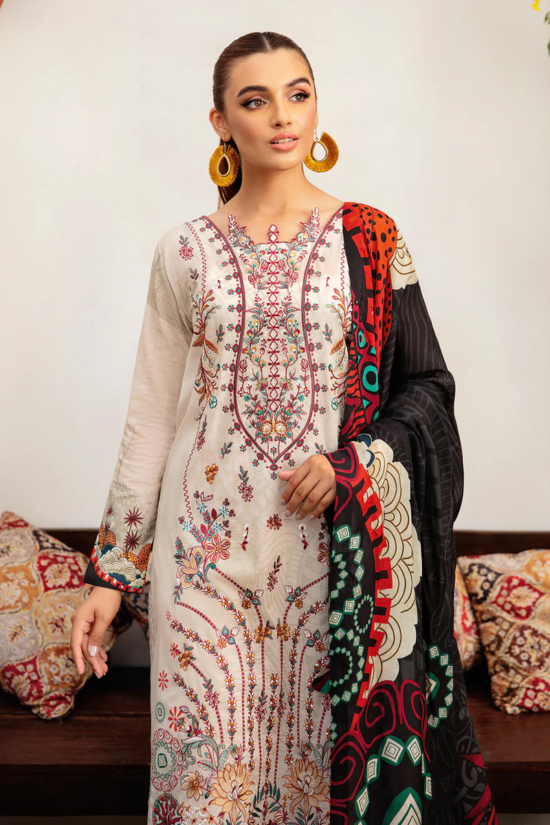 MASHAAL LAWN DRESS BY RAMSHA-KV12-Y-1208
