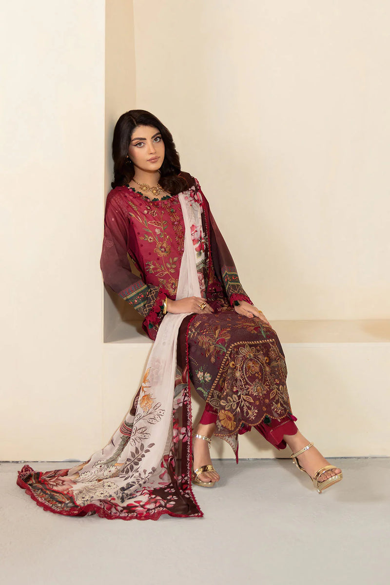 MASHAAL LAWN DRESS BY RAMSHA-KV13-Y-1303