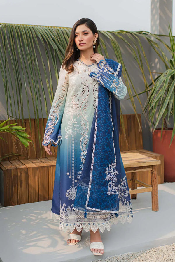 BEAUTIFUL CHIKAN KARI LAWN BY QALAMKAR KV24-ELZA
