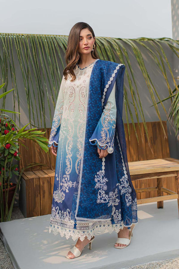 BEAUTIFUL CHIKAN KARI LAWN BY QALAMKAR KV24-ELZA