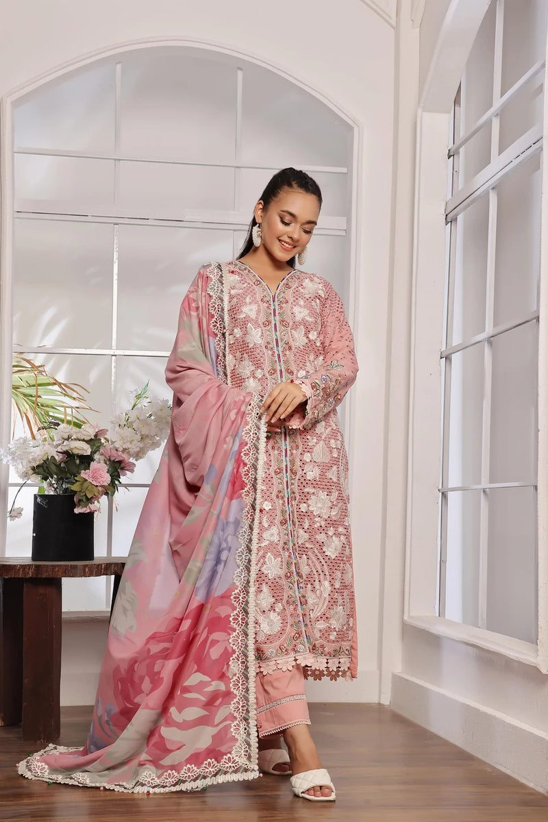 EMBROIDERED LAWN BY JAZMIN KV24- DESIGN-04