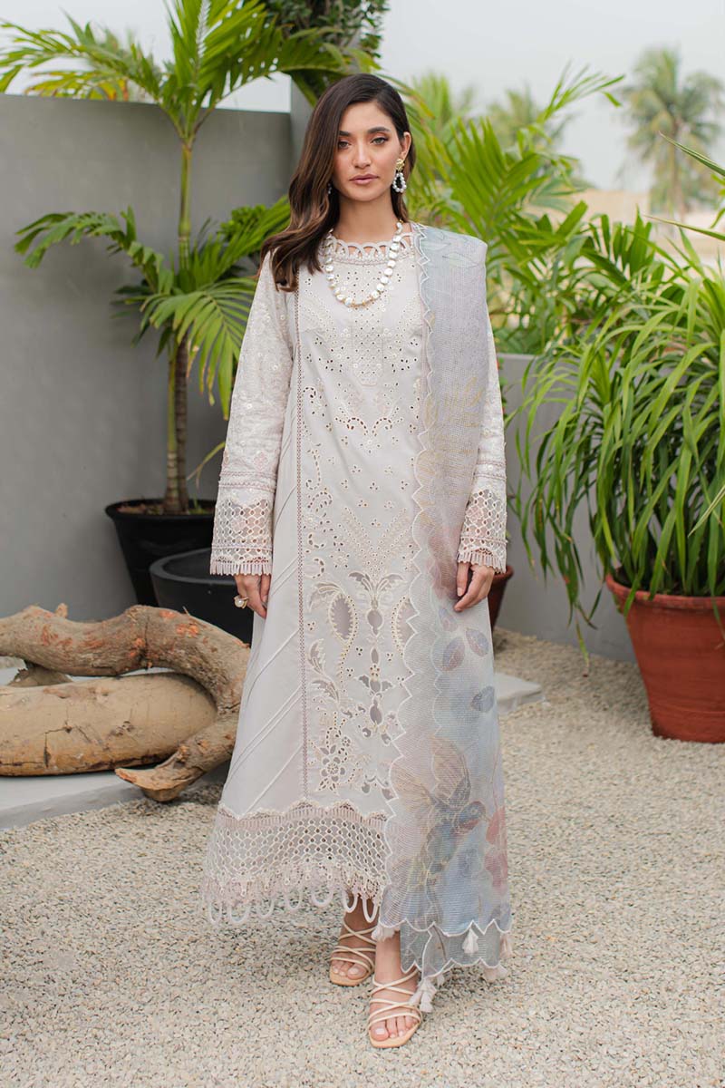 BEAUTIFUL CHIKAN KARI LAWN BY QALAMKAR KV24-AURELIA