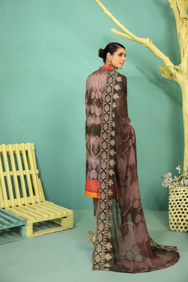 NEW AFNAN EMBROIDERED LAWN KJH-401